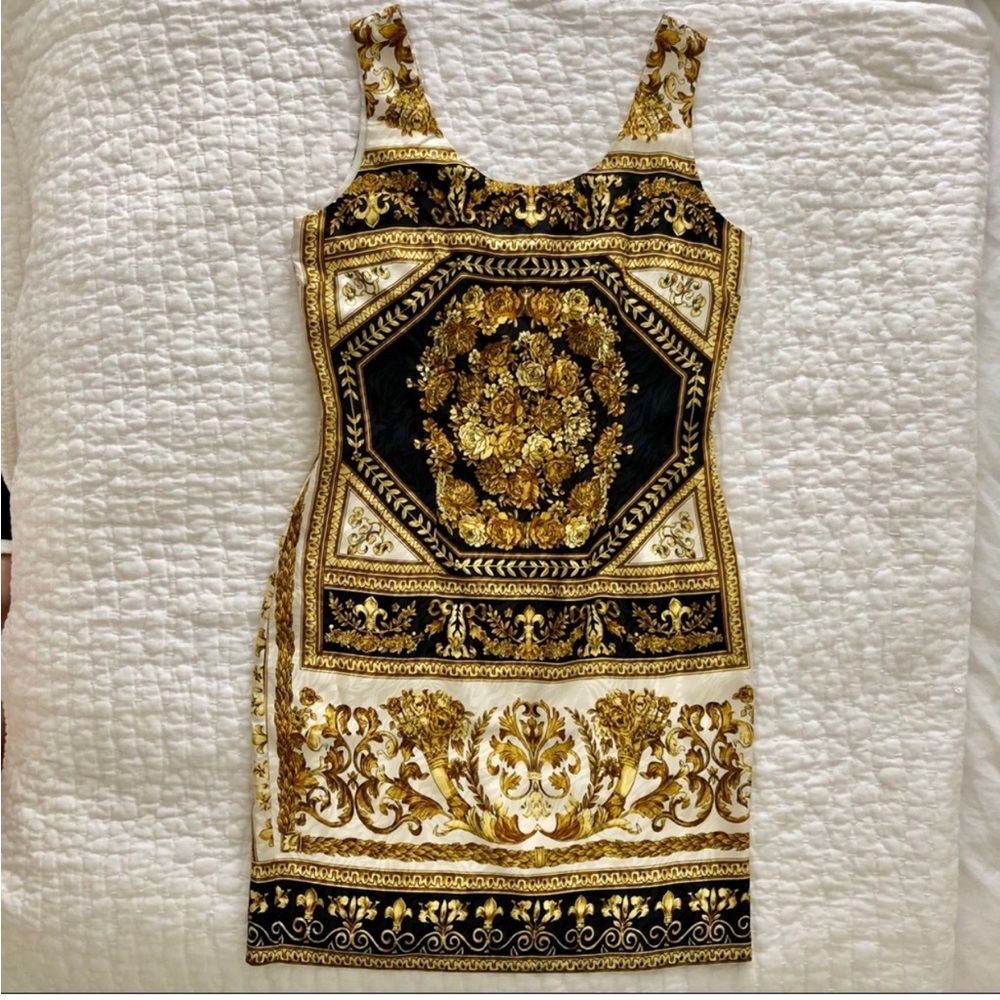 Versace inspired Bloomingdales Silk Party Dress